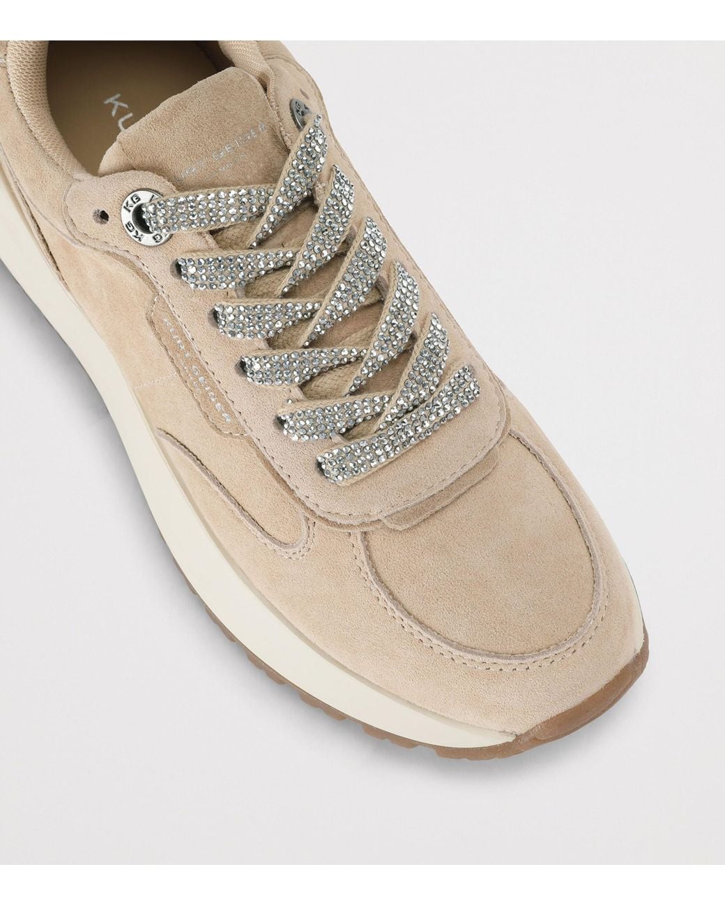 Kurt Geiger Natural Suede Metro Sneakers