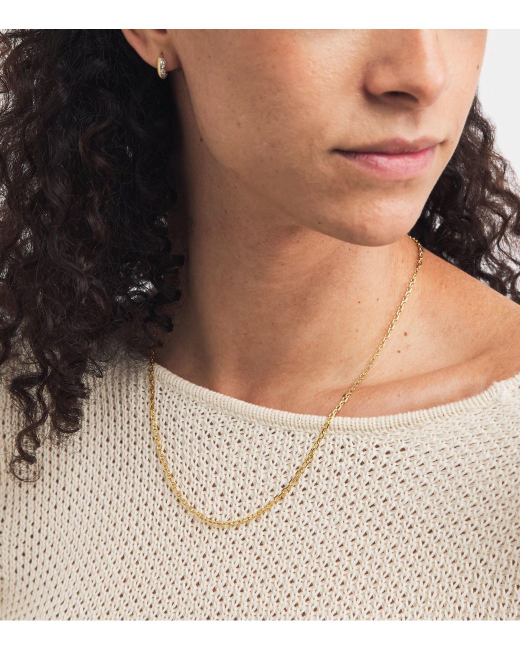 Jade Trau Natural Rectangle No.70 Chain Necklace