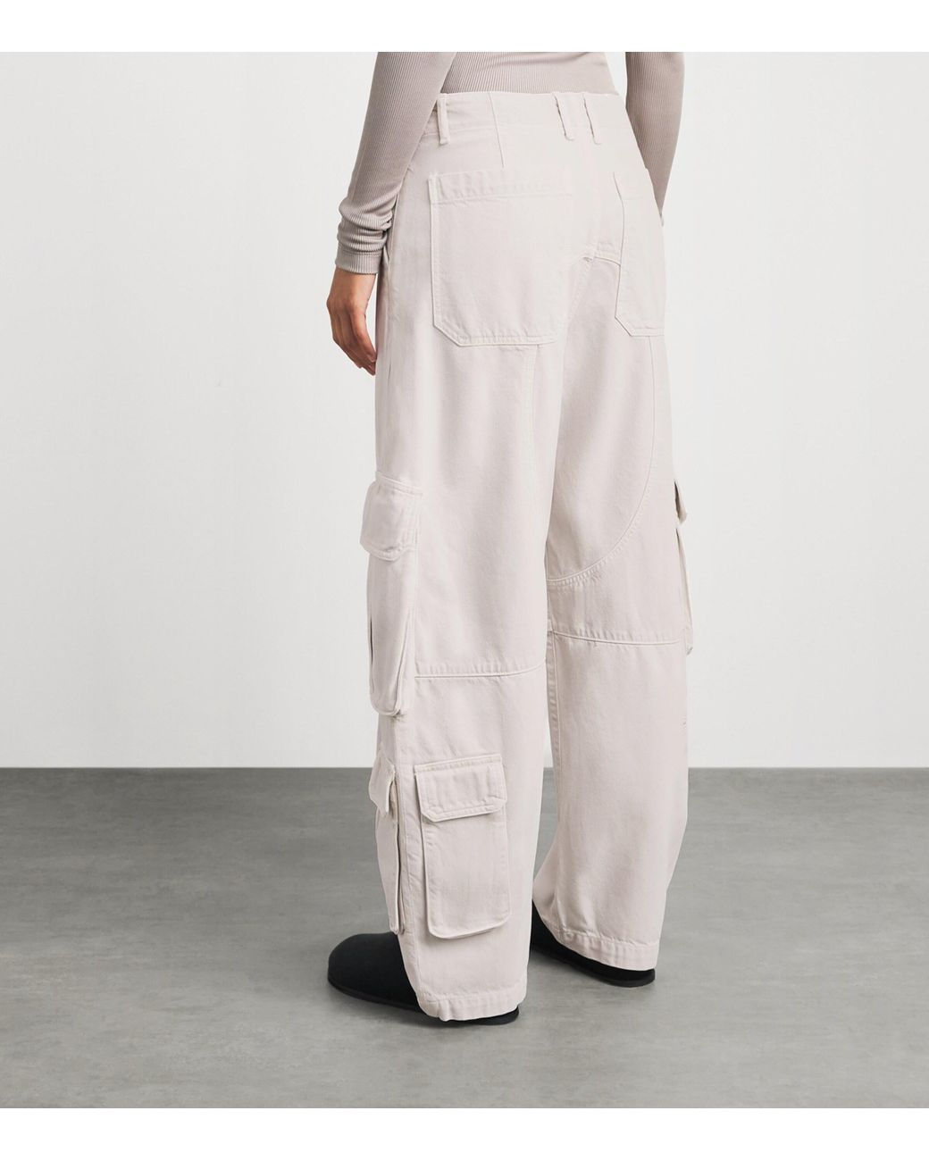 Agolde White Ambika Cargo Trousers