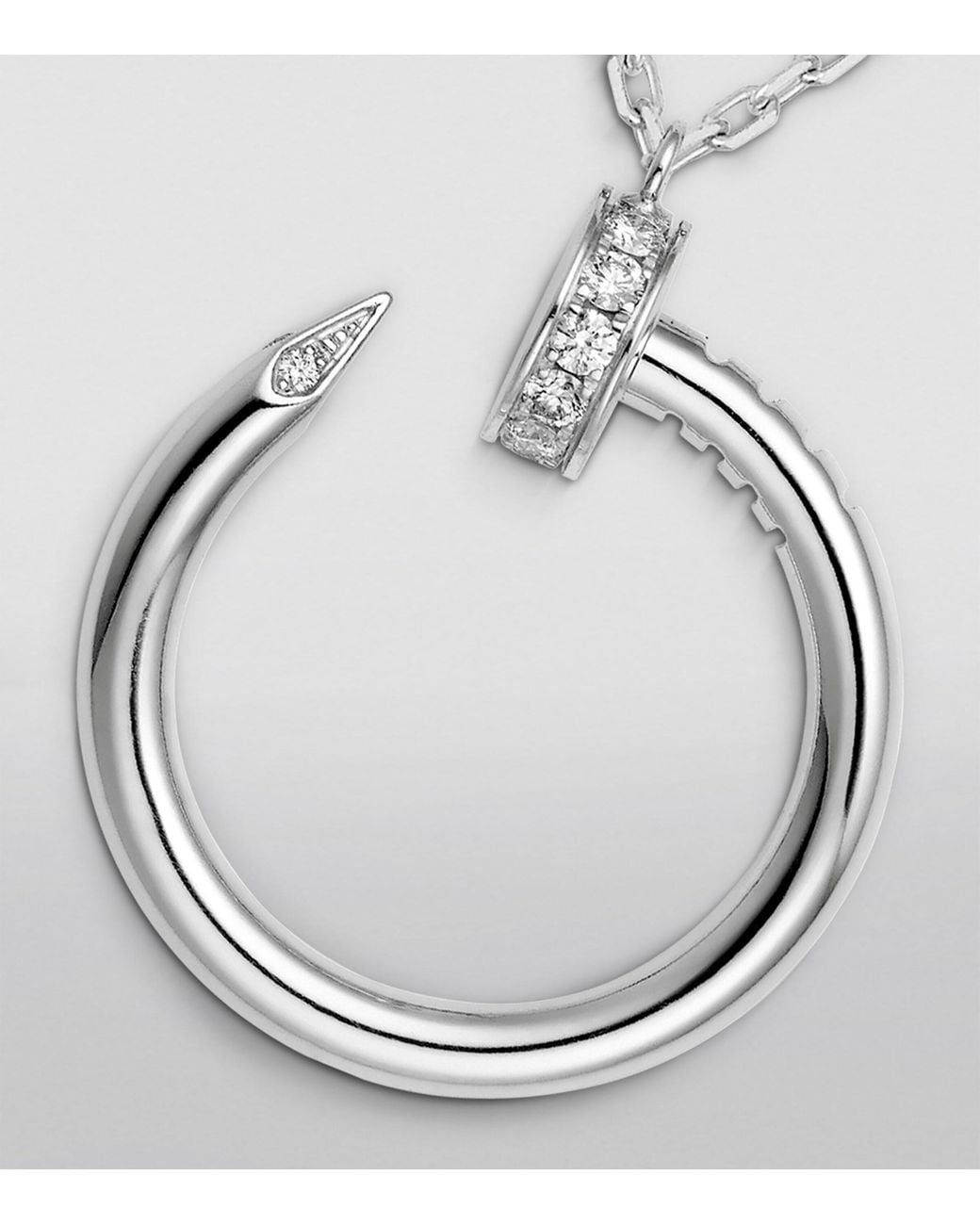 Cartier Metallic And Diamond Juste Un Clou Necklace