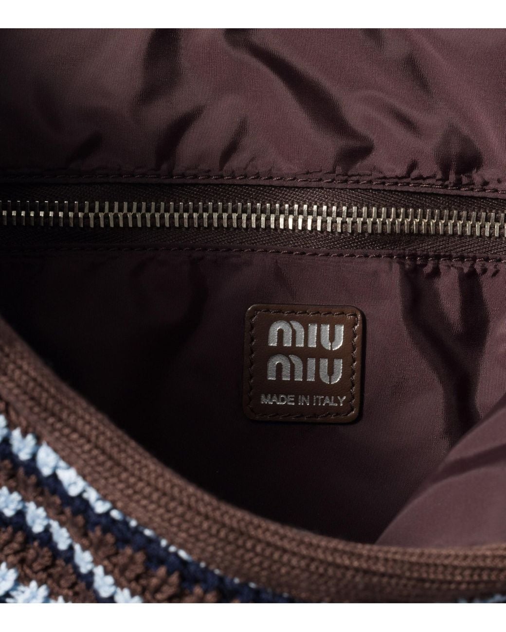 Miu Miu Black Crochet Ivy Tote Bag