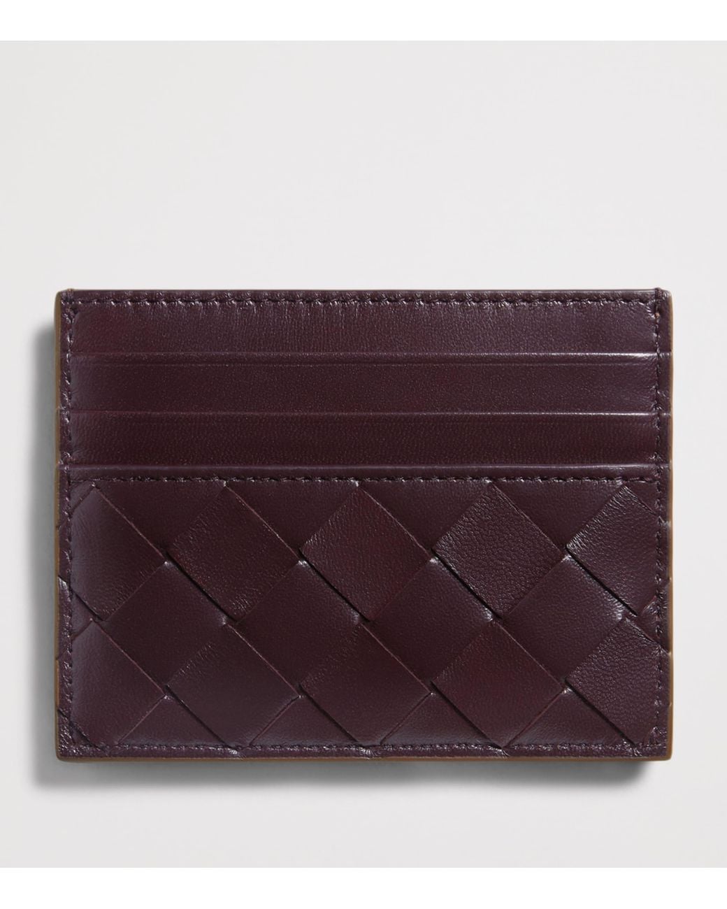 Bottega Veneta Brown Nappa Leather Card Holder