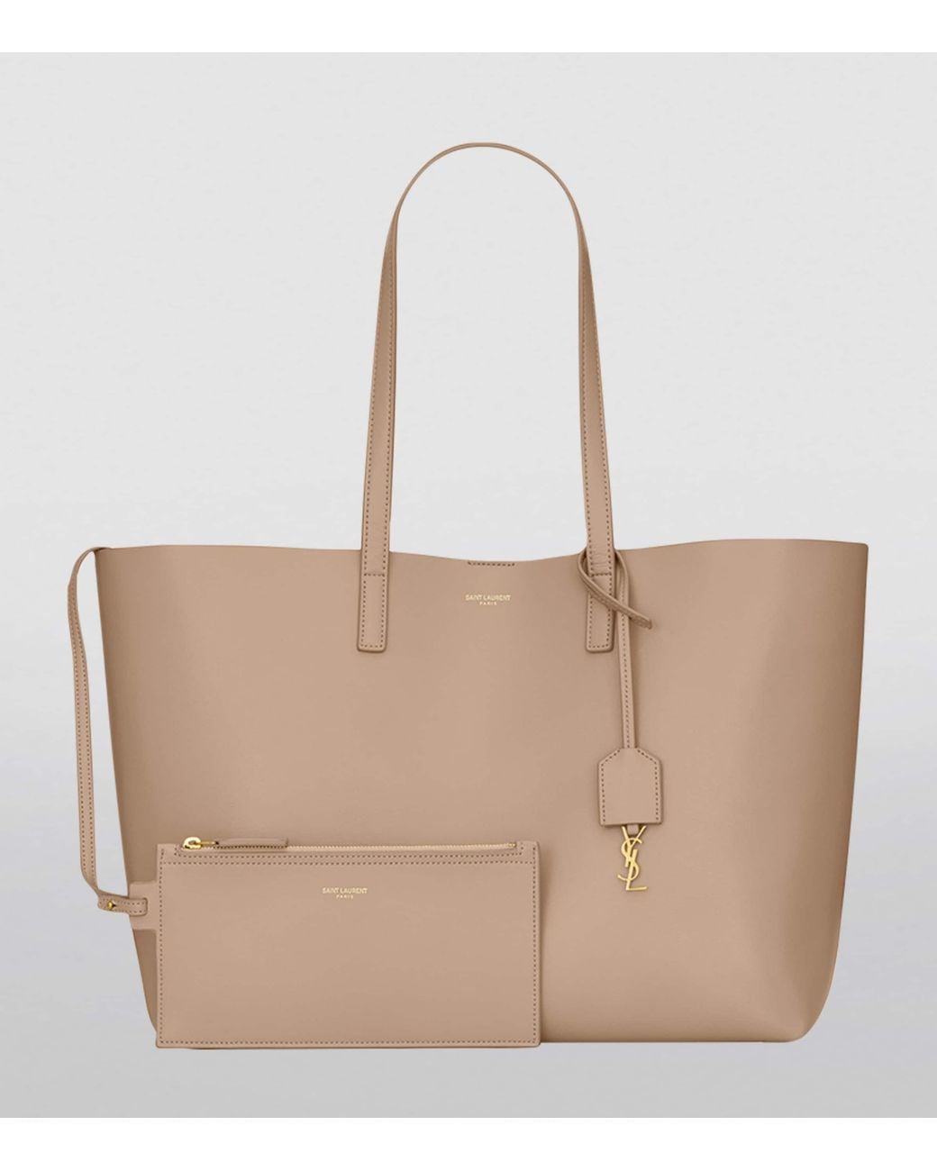 Saint Laurent Natural East/West Shopper Bag