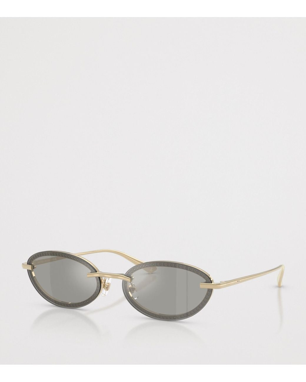 Jimmy Choo Gray Oval Sunglasses