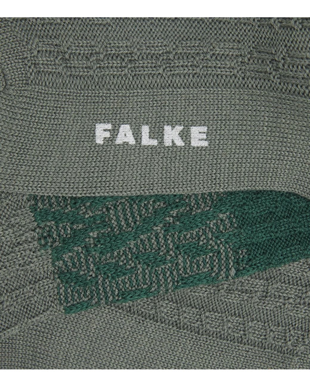 Falke Green Virgin Wool-Blend Free Climber Socks for men