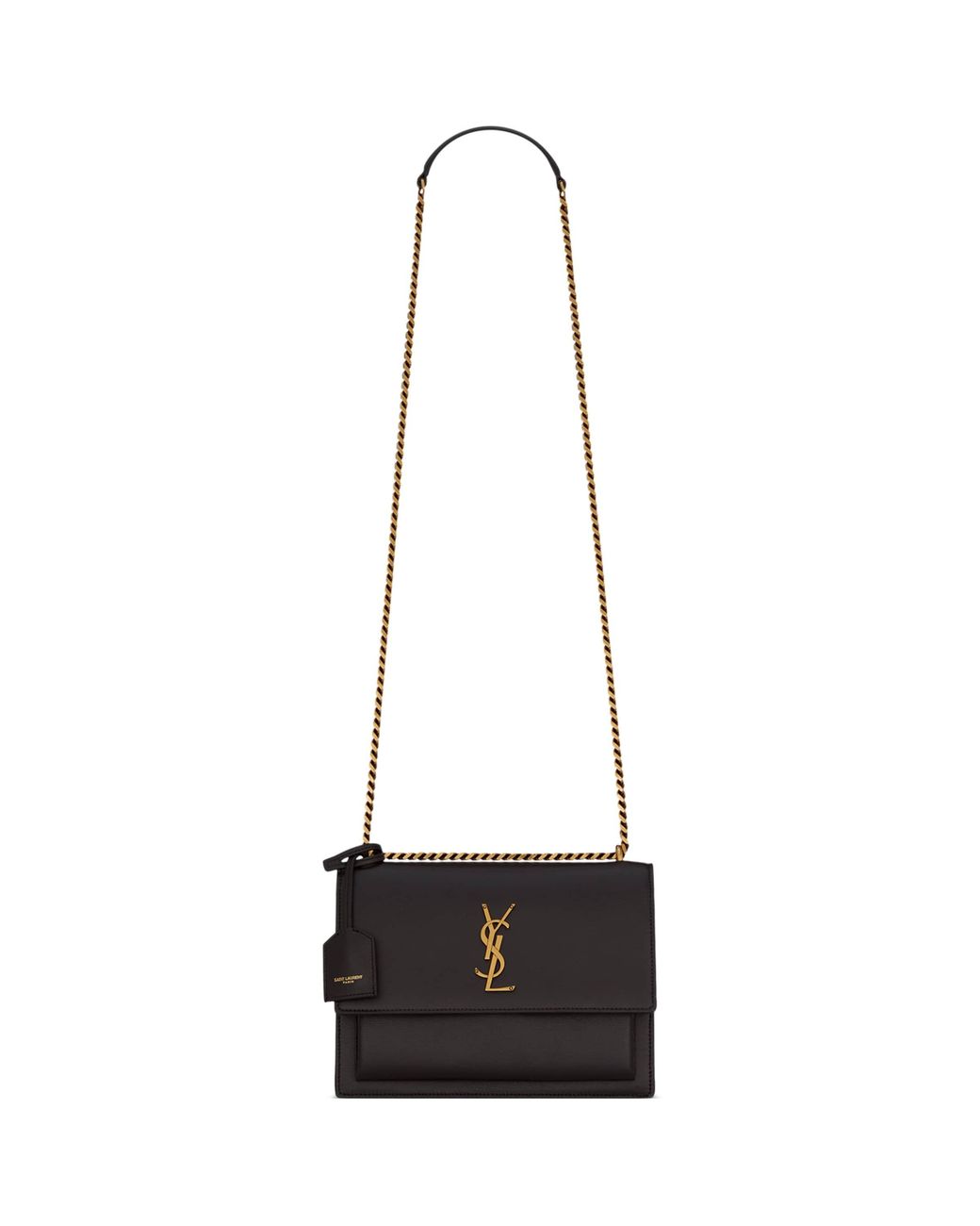 Saint Laurent White Small Sunset Shoulder Bag