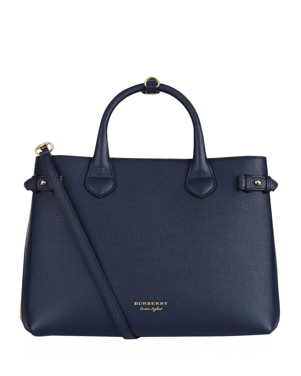 Burberry Medium Banner Bag in Blue | Lyst