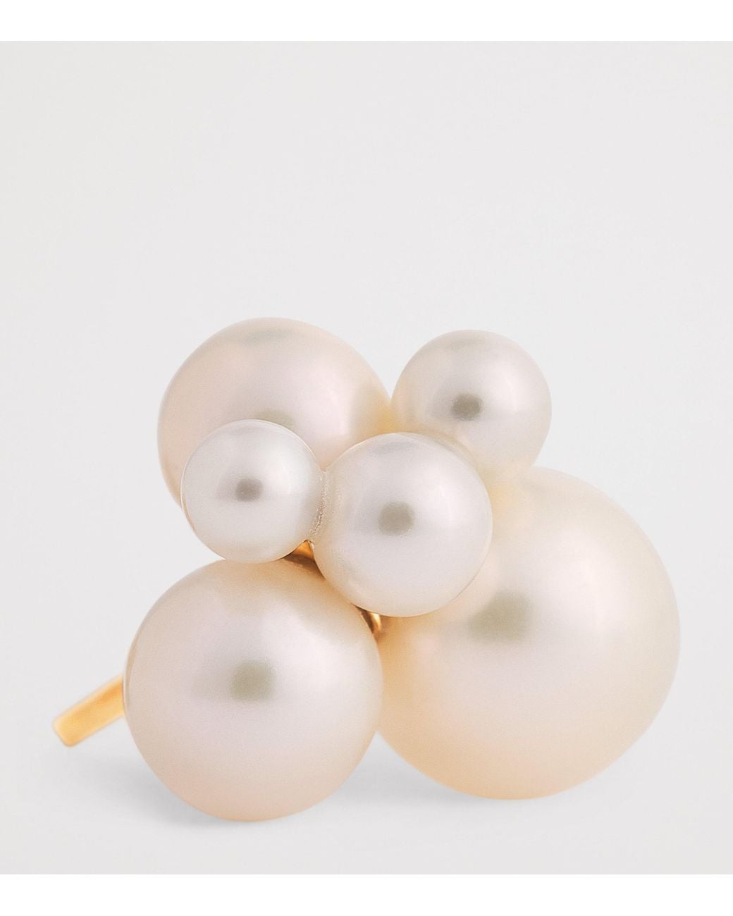 Sophie Bille Brahe Natural And Pearl Bisou Single Earring