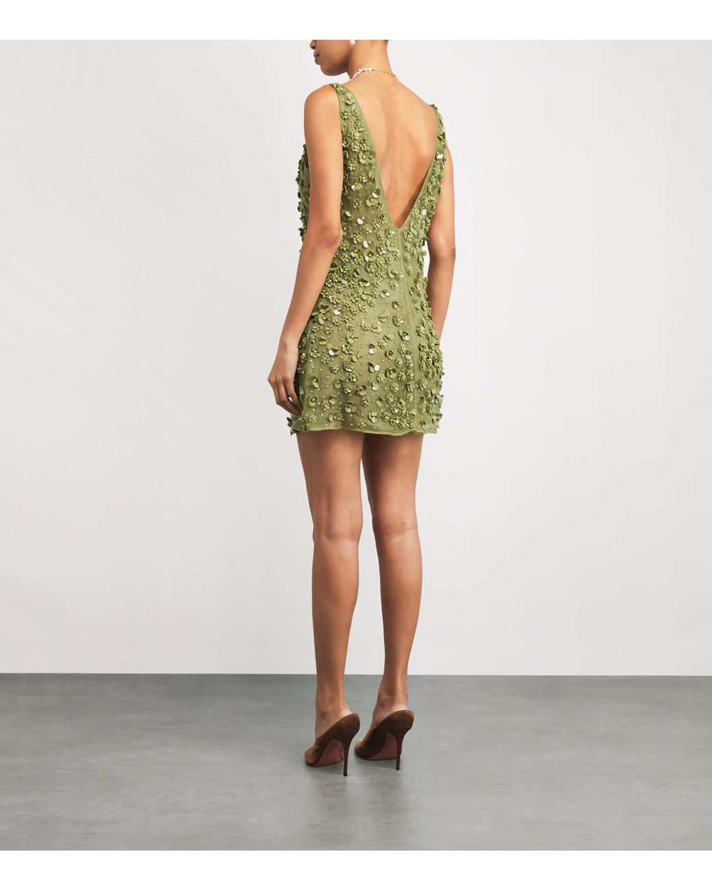 cult gaia green sequin dress Cult Gaia Lily Sequin Maxi Dress in Green Size XS NWT
