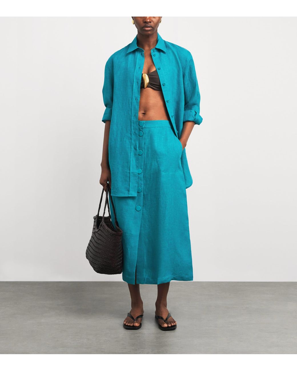 Eres Blue Linen Mignonette Shirt