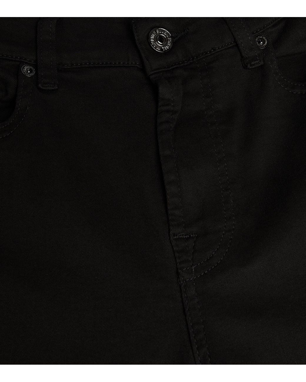 7 For All Mankind Black Bair Bootcut Jeans