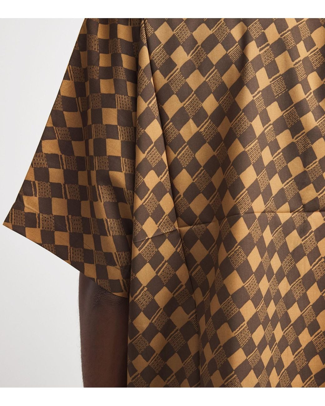 IM MEN Brown Printed Short Sleeve Shirt for men