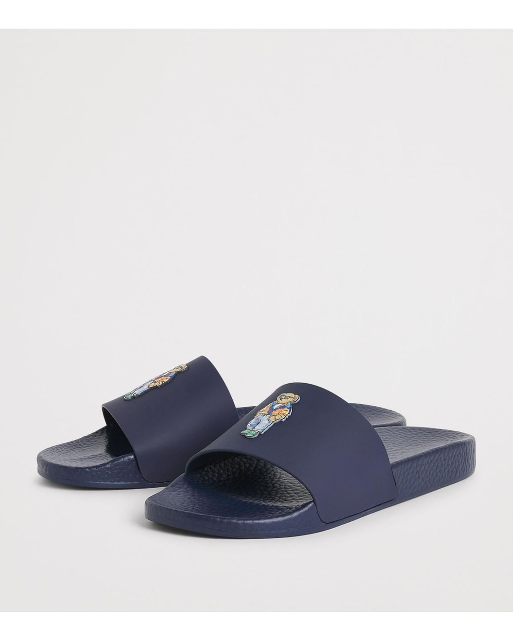 Polo Ralph Lauren Blue Polo Bear Slides for men
