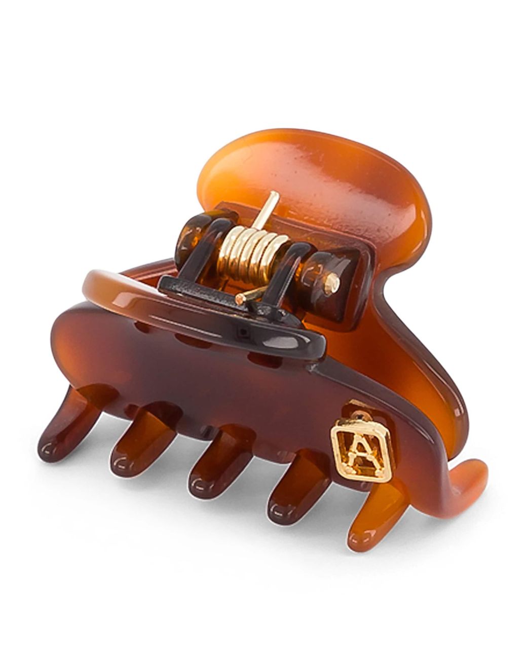 Alexandre De Paris Orange Timeless Saint Germain Claw Hair Clip