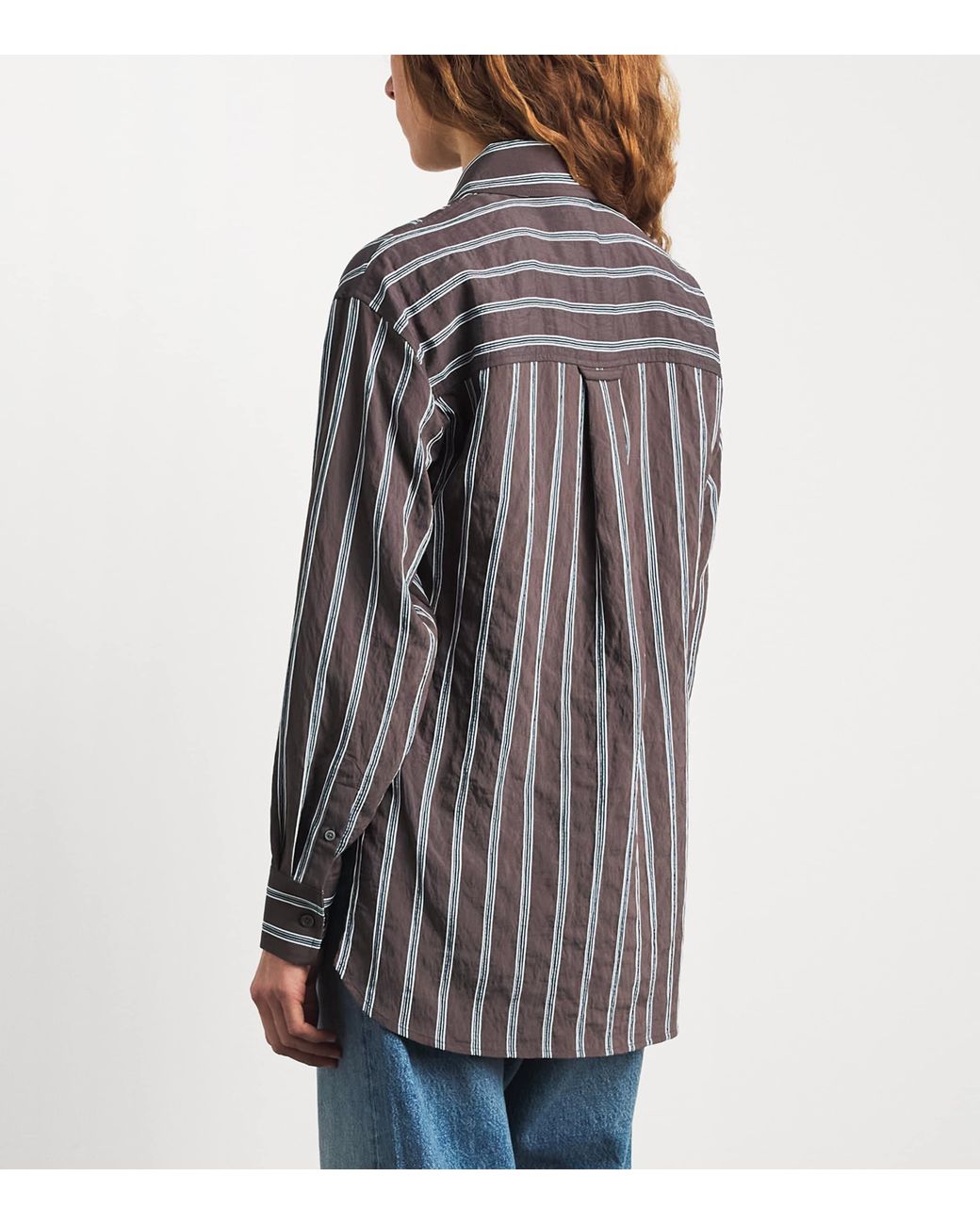 Veronica Beard Gray Stripe Lloyd Shirt