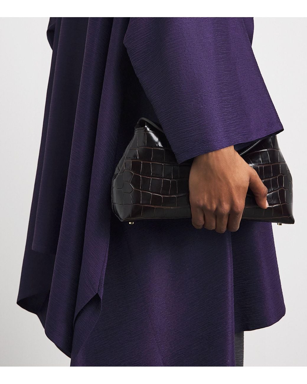 Eskandar Blue Silk Plissé Jacket