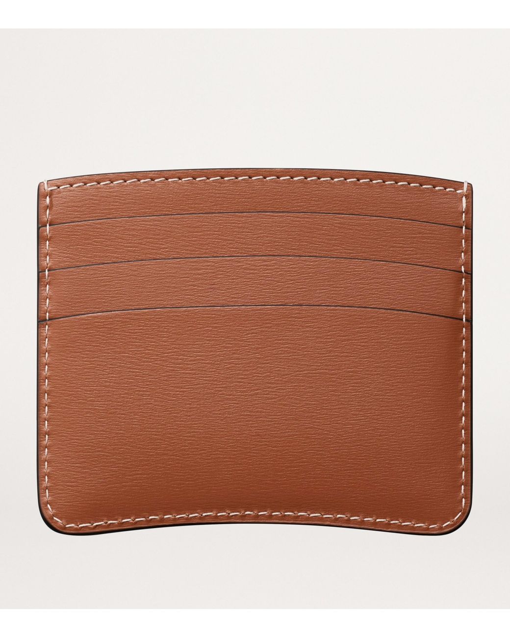 Cartier Brown Leather Panthère De Card Holder