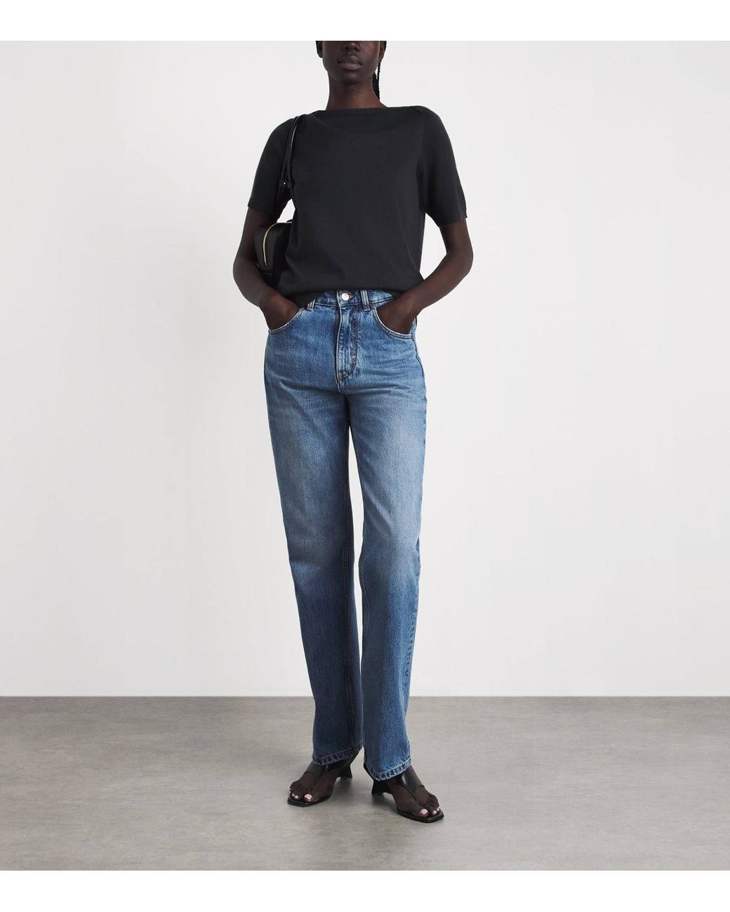 Victoria Beckham Blue Julia Straight Jeans