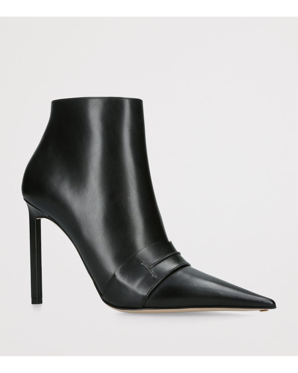 Tom Ford Black Leather Eva Ankle Boots 105 for men