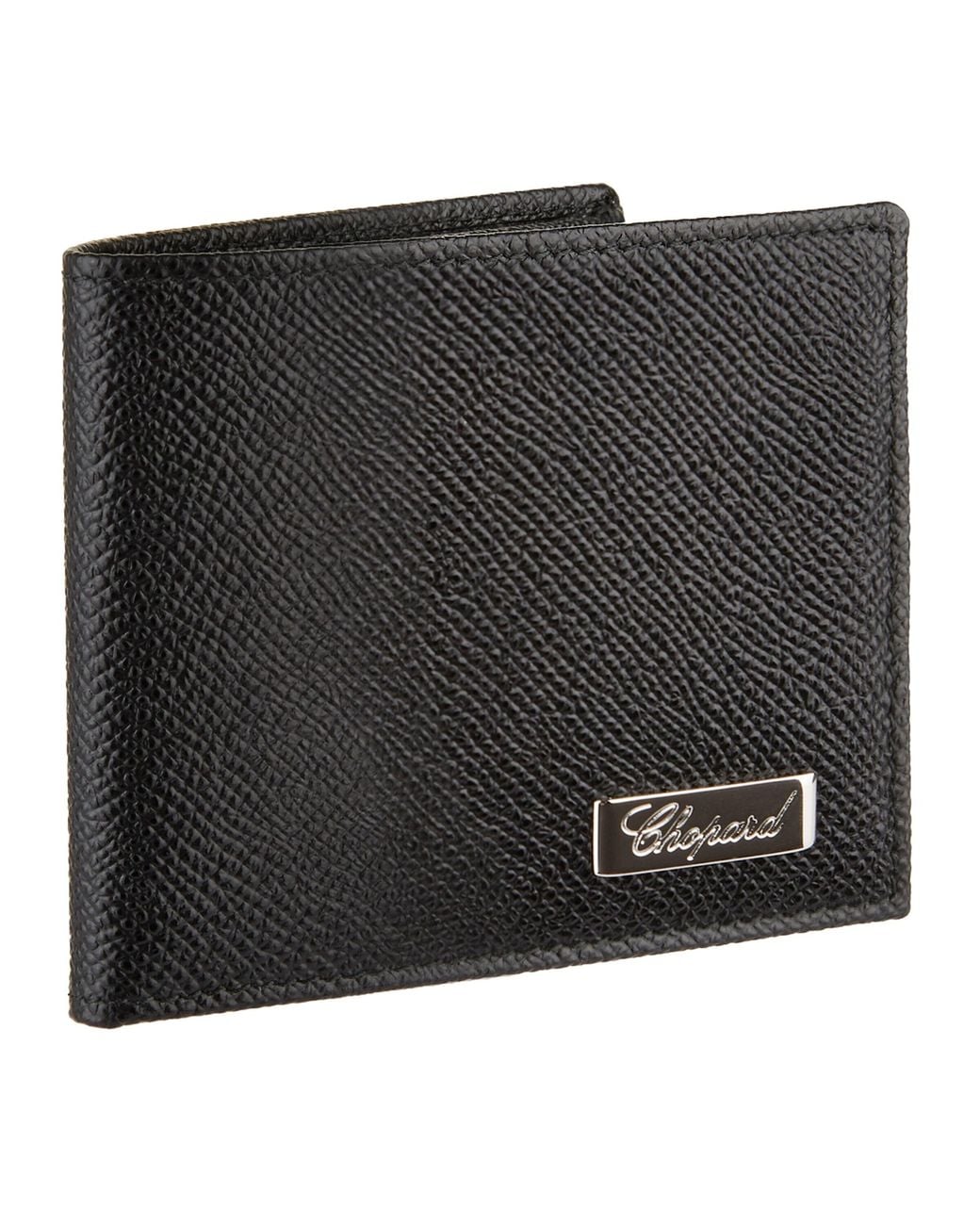Chopard Black Small Leather Il Classico Bifold Wallet for men