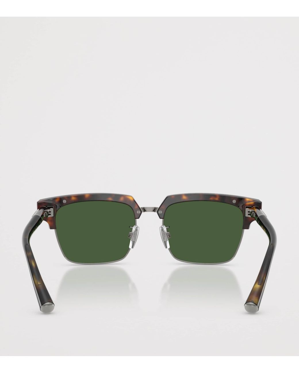 Dolce & Gabbana Green Tortoiseshell Square Sunglasses for men