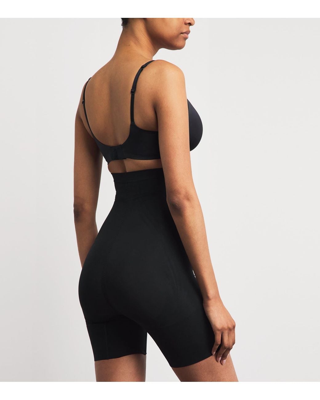 Spanx Black Sculpt Gofigure High-Waist Mid-Thigh Shorts