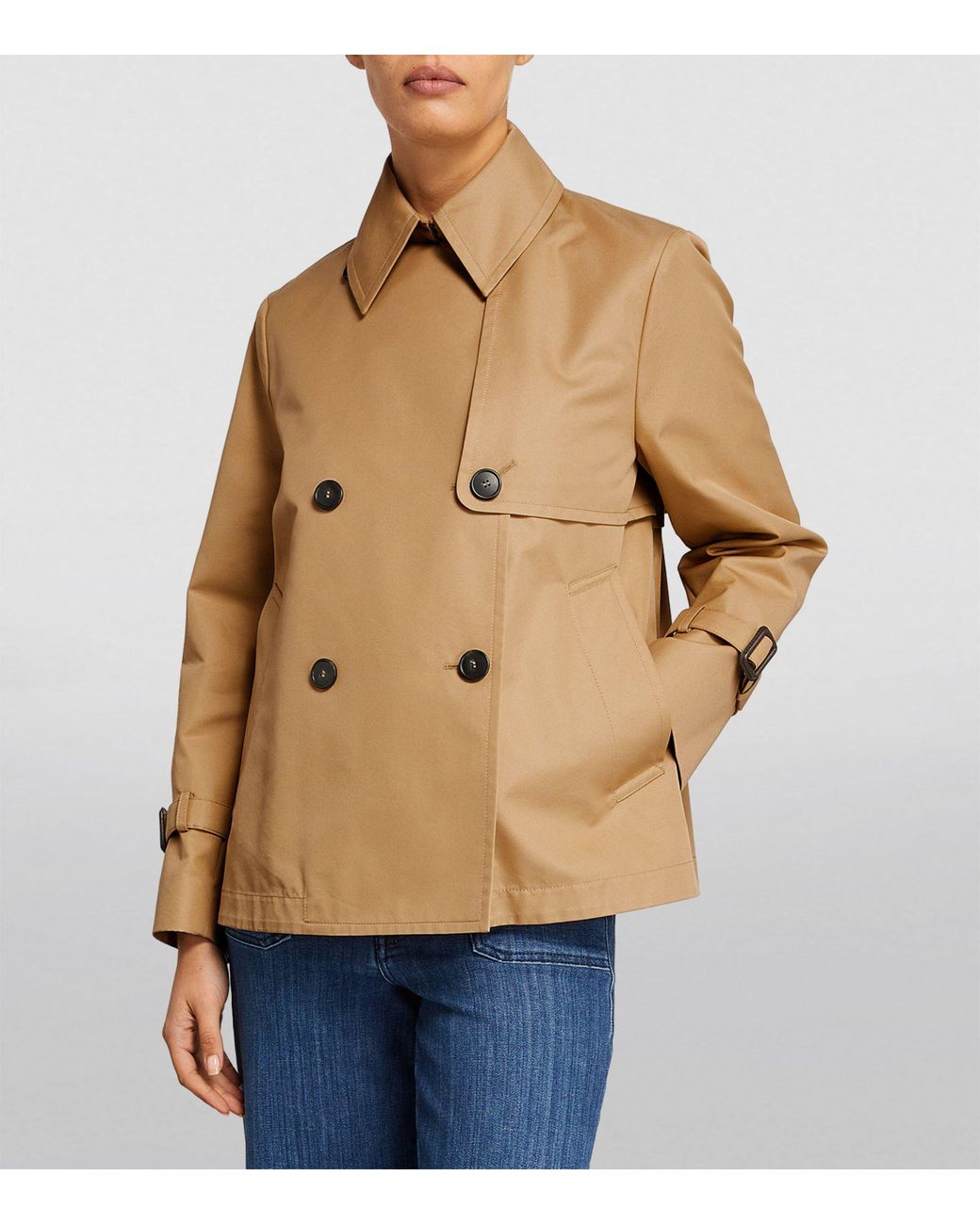 Weekend by Maxmara Biglia Trench Jacket in Natural | Lyst