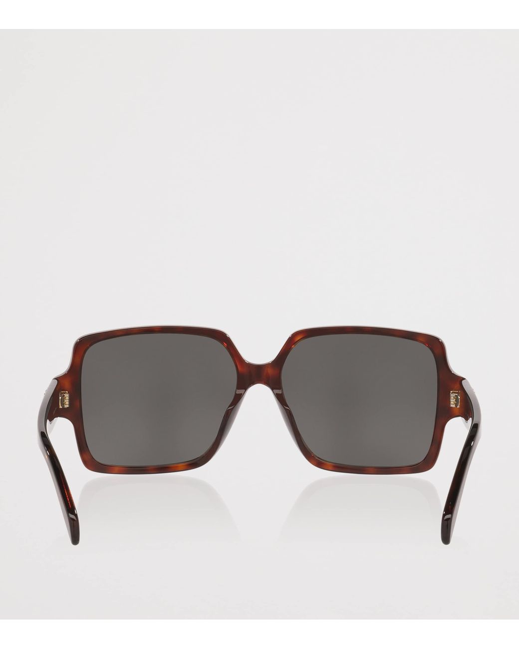 Céline Gray Tortoiseshell Triomphe Cl40316U Square Sunglasses