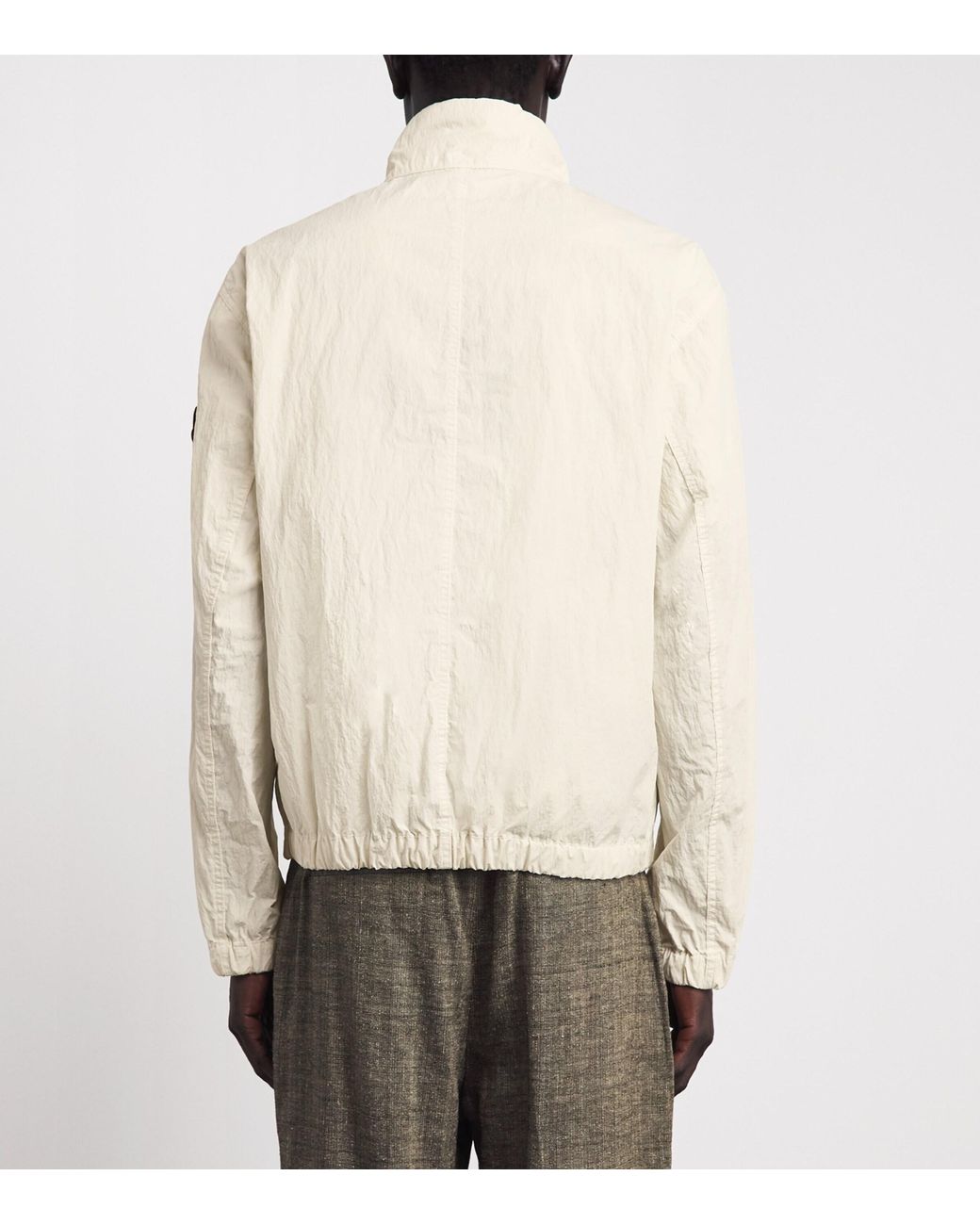 Stone Island Natural Warp Nylon Ribbed Jacket for men