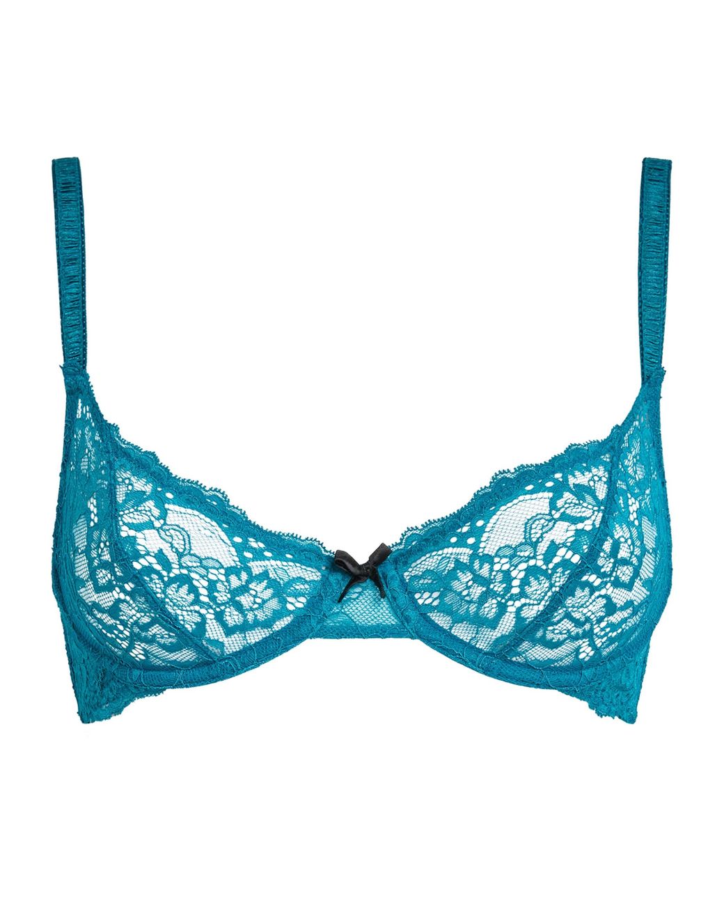 Fleur du Mal Lace Bianca Balconette Bra in Blue | Lyst Canada