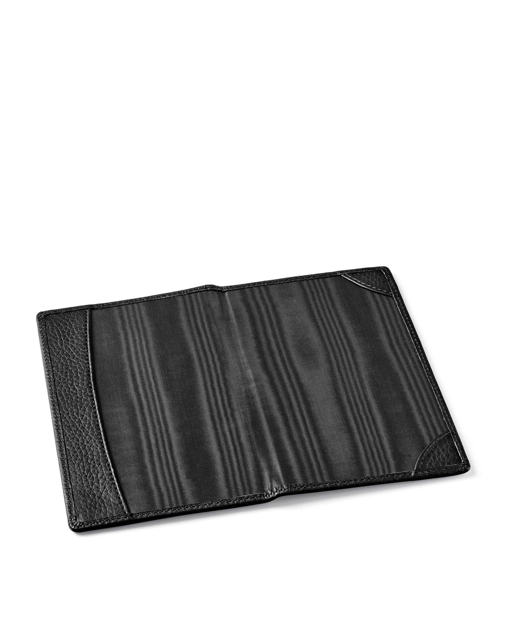 Aspinal Black Leather Scorecard Holder for men