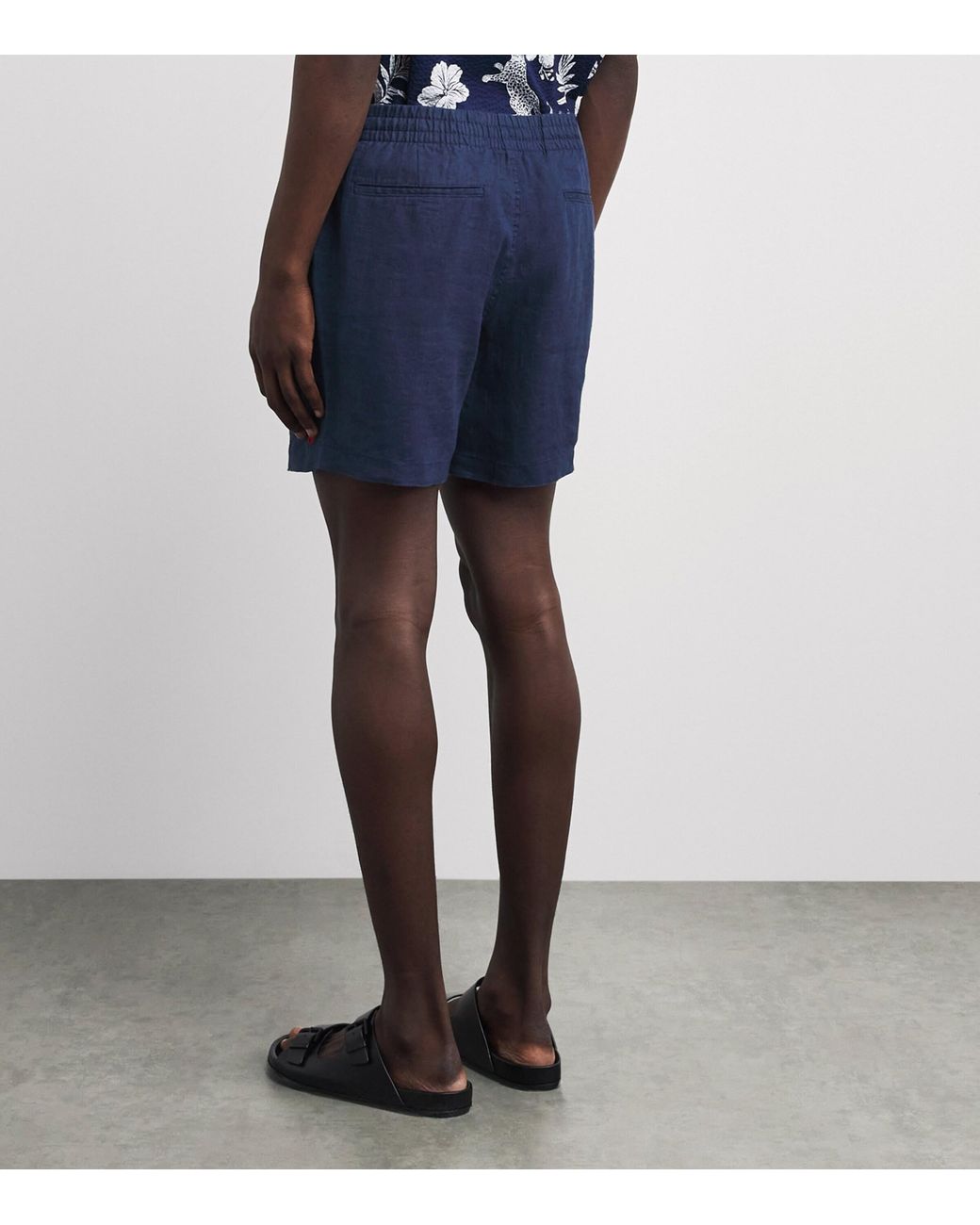 Polo Ralph Lauren Blue Linen Prepster Shorts for men