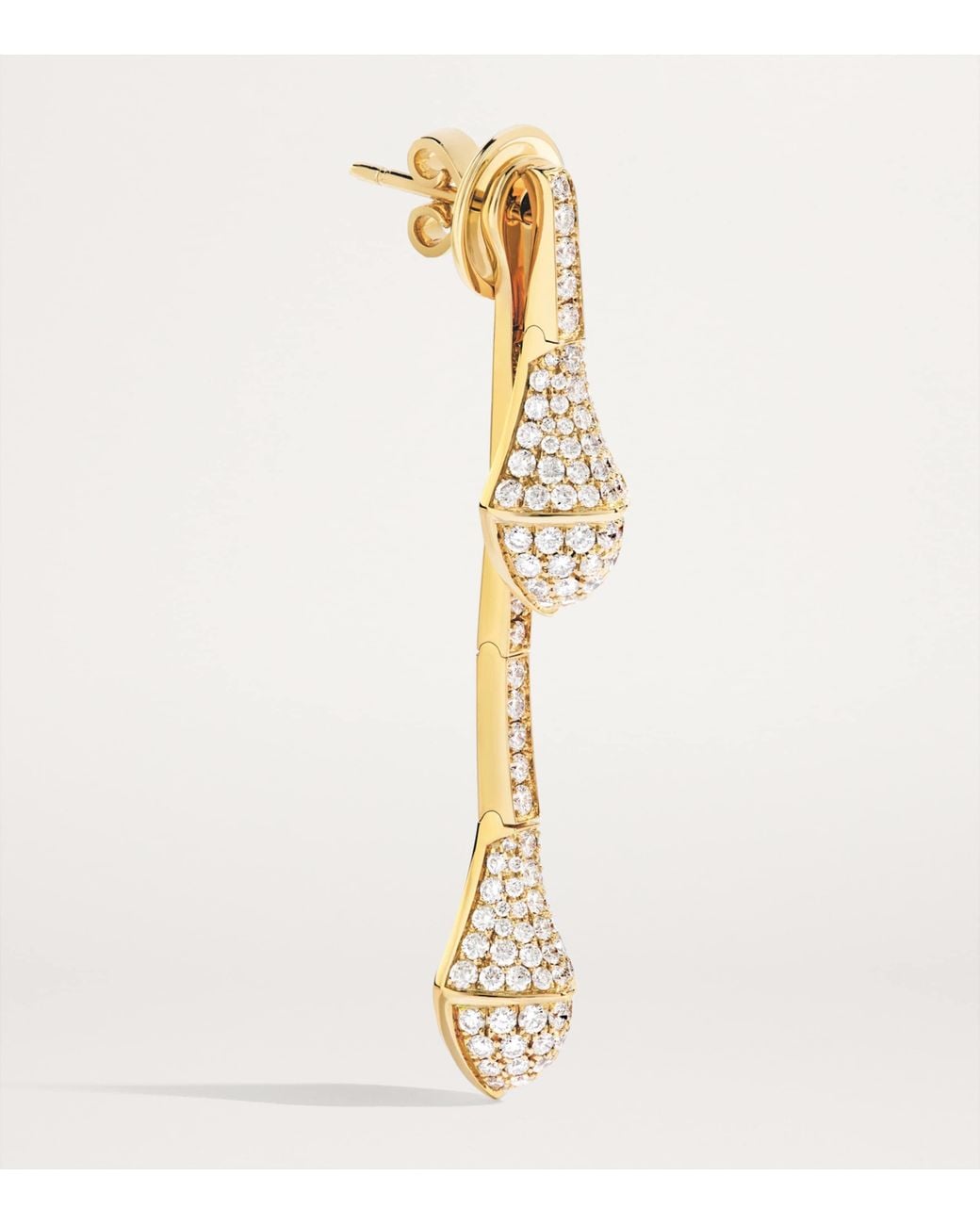Marli New York Metallic And Diamond Cleo Drop Earrings