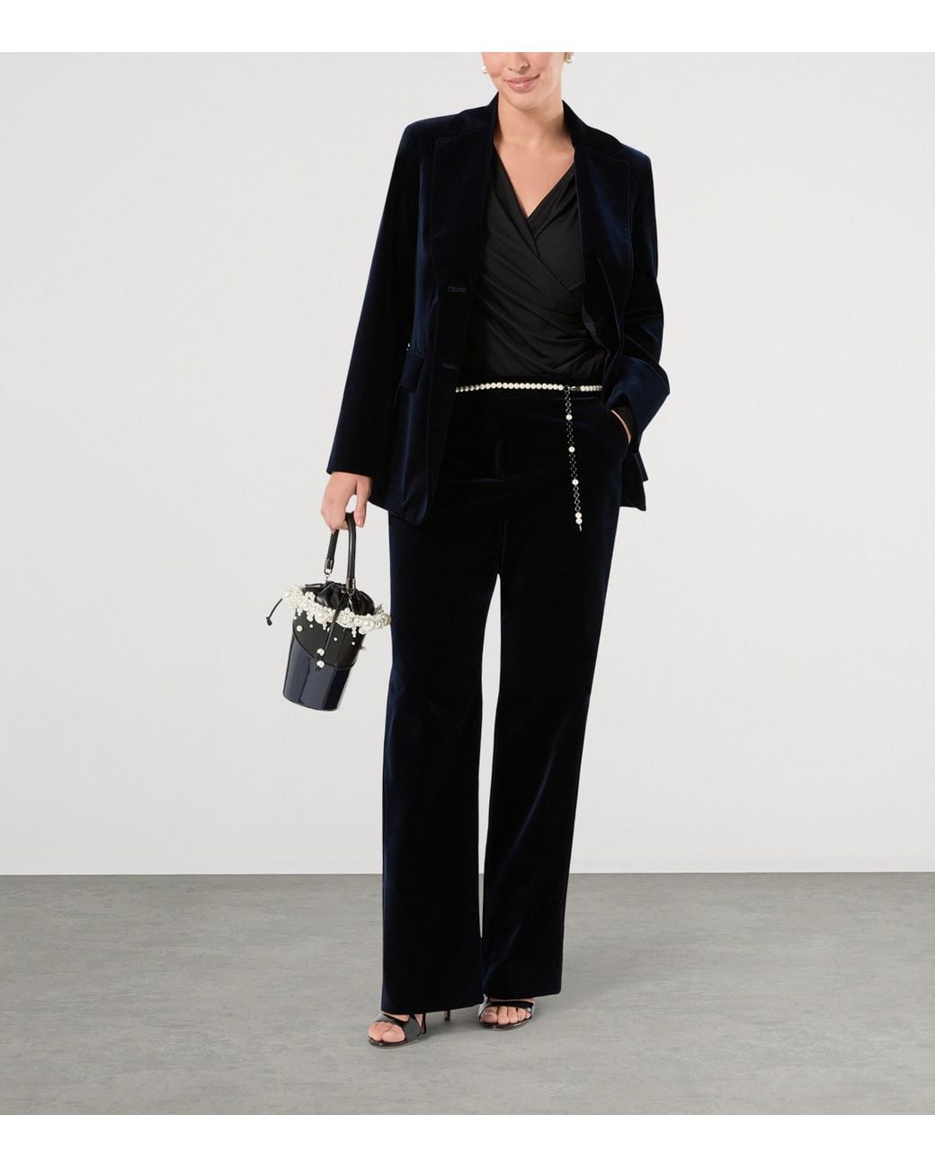 Marina Rinaldi Black Velvet Blazer
