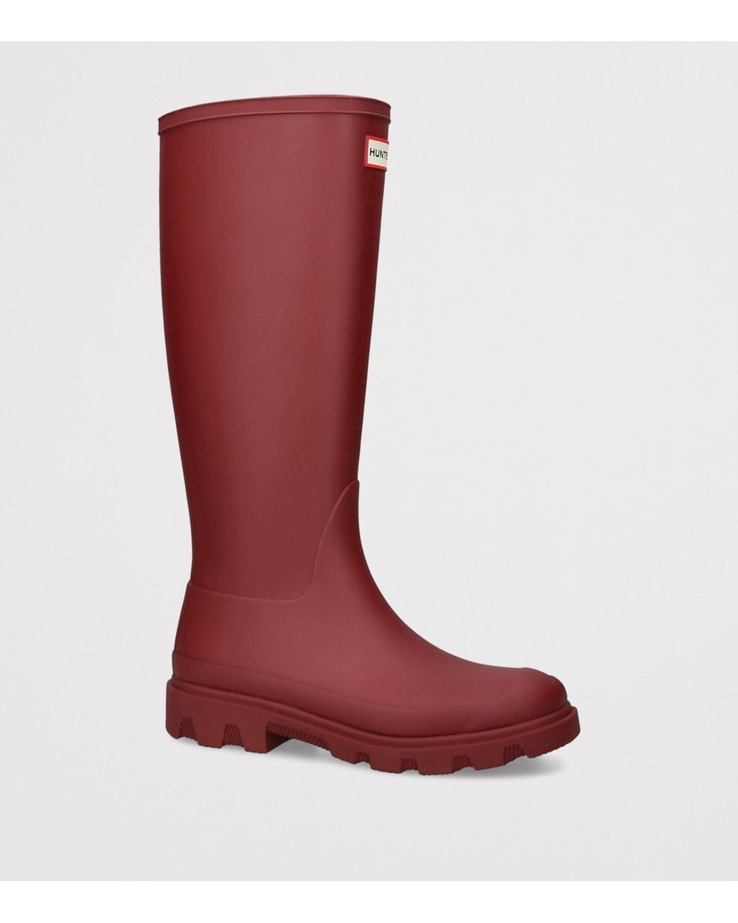 Hunter Red Downpour Tall Wellington Boots