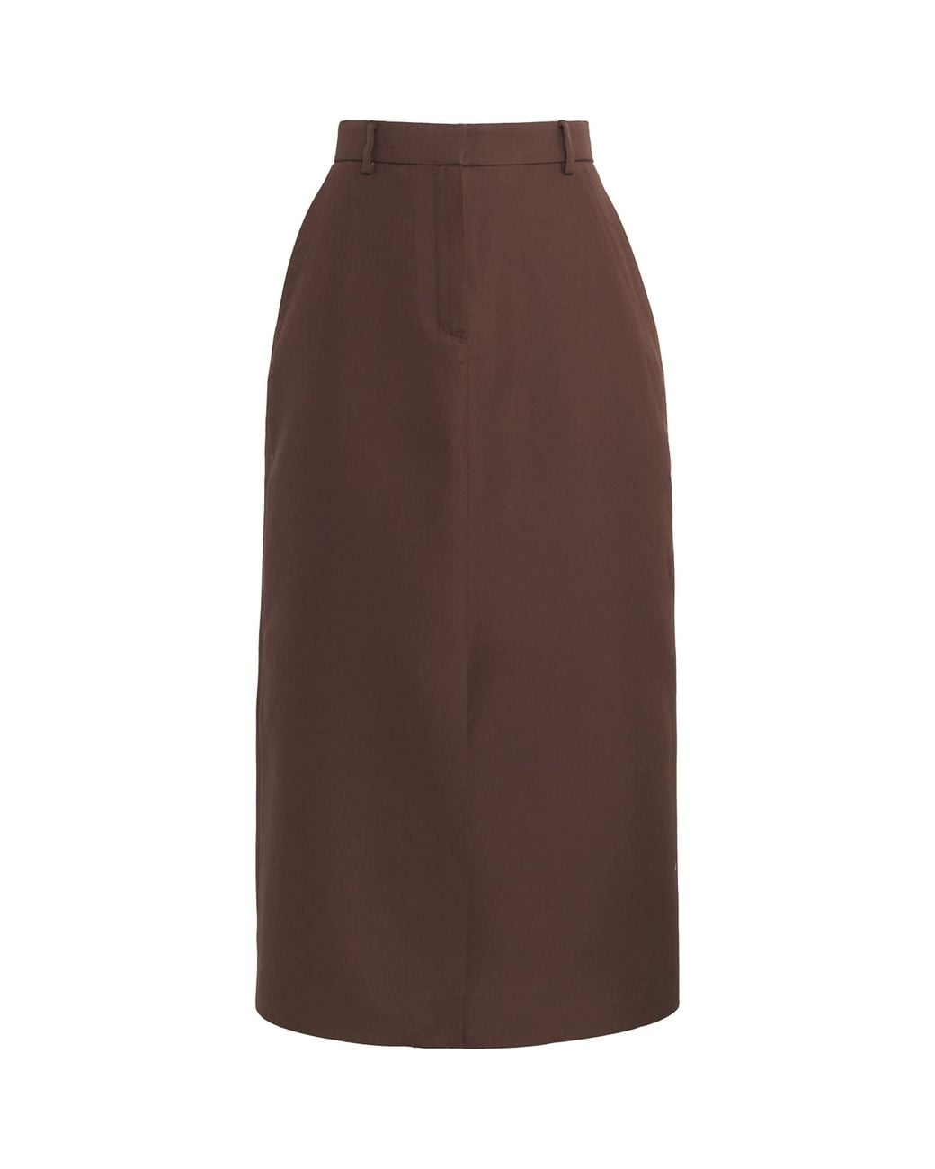 Brioni Silk Midi Skirt in Brown Lyst UK — free download