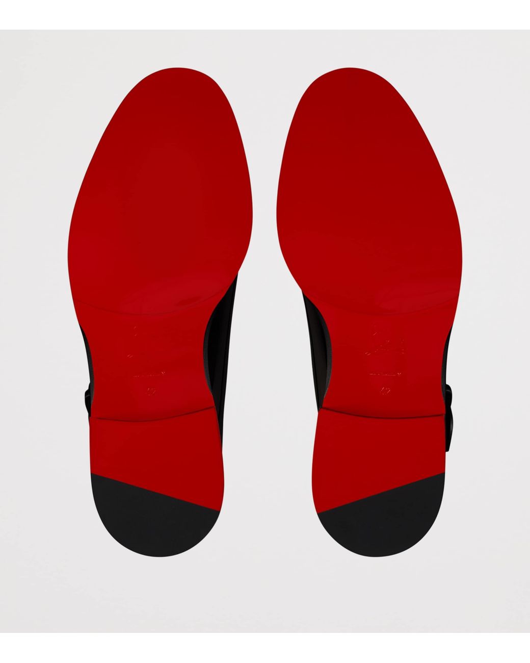 Christian Louboutin Black Marc Poppin Patent Mary Jane Loafers for men