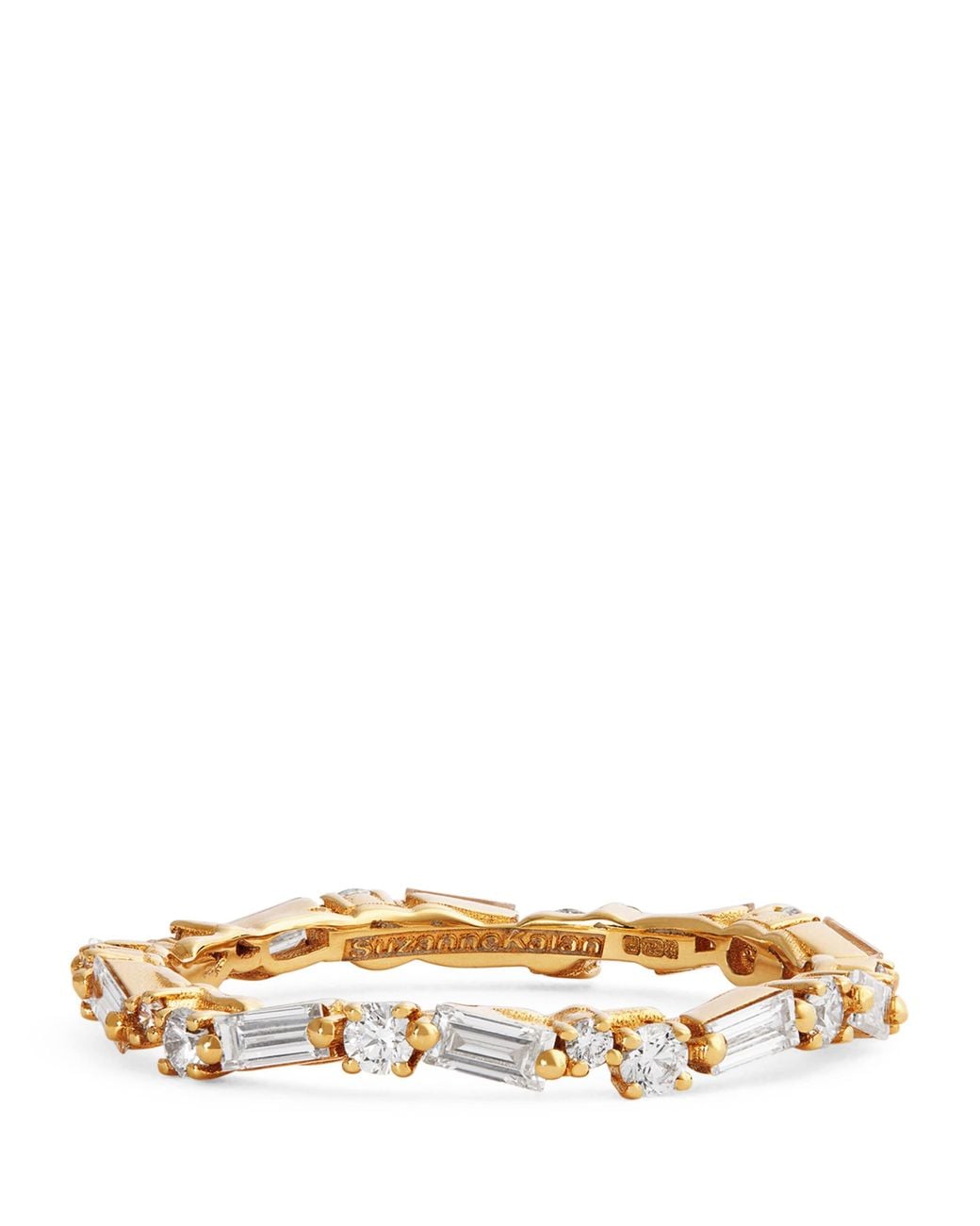 Suzanne Kalan Natural And Diamond Thin Mix Eternity Ring