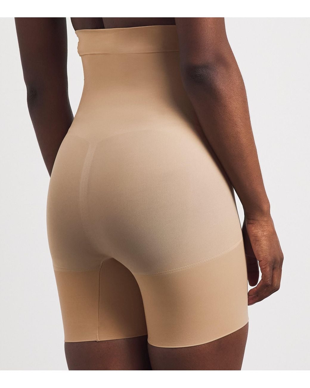 Skims Natural Seamless Sheer Mid-Thigh Shorts
