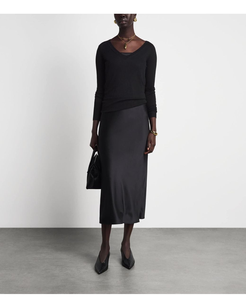 Joseph Black Cashmere Cashair Cetus Sweater