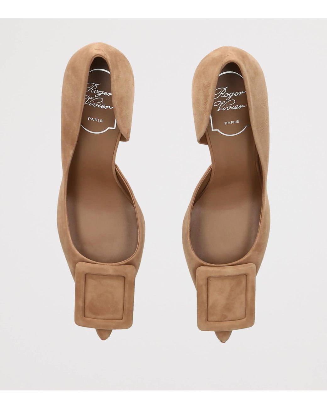 Roger Vivier Metallic Suede Viv