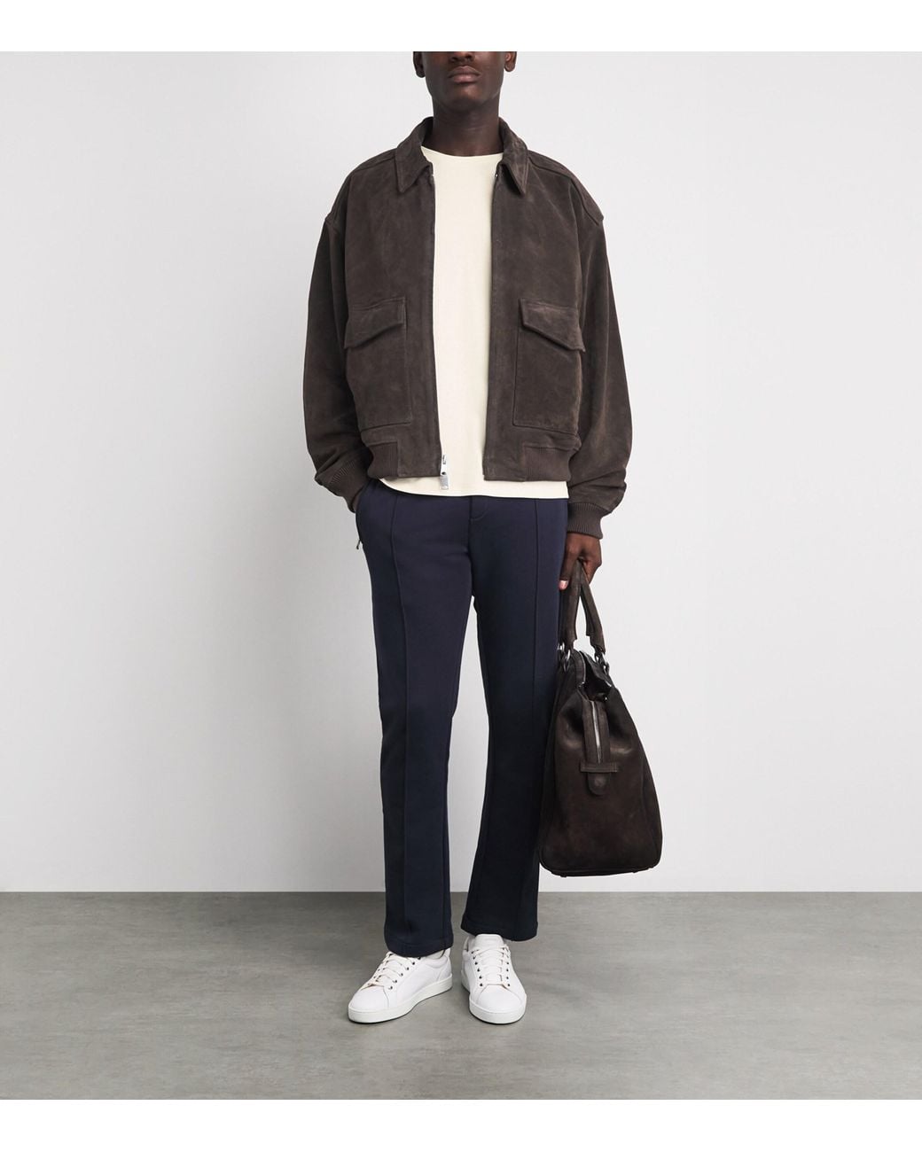 Bogner White Supima Cotton Arvid Sweater for men