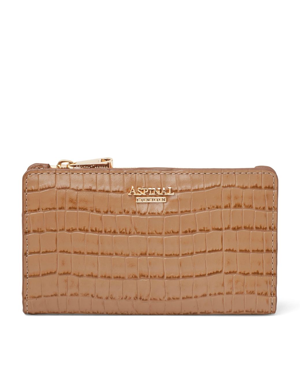 Aspinal Brown Small Leather Mayfair Purse