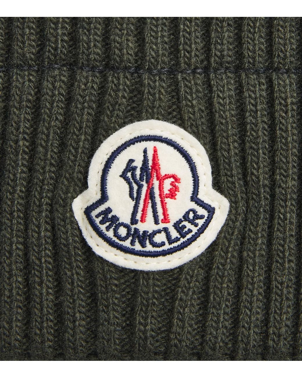 Moncler Green Virgin Wool-Cashmere Beanie for men