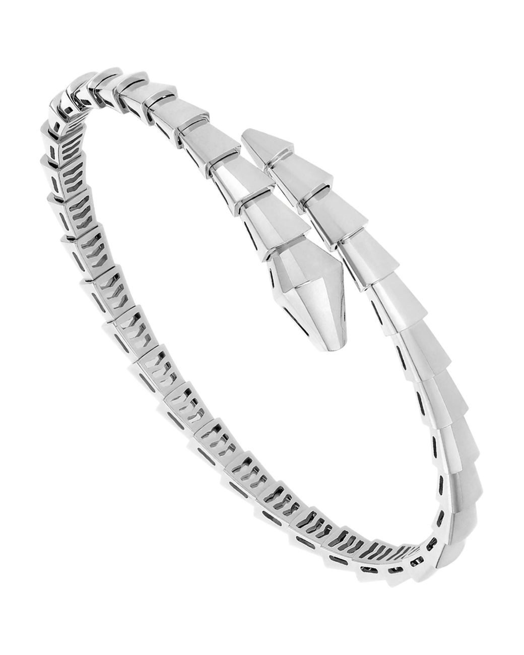 BVLGARI White Serpenti Viper Bracelet