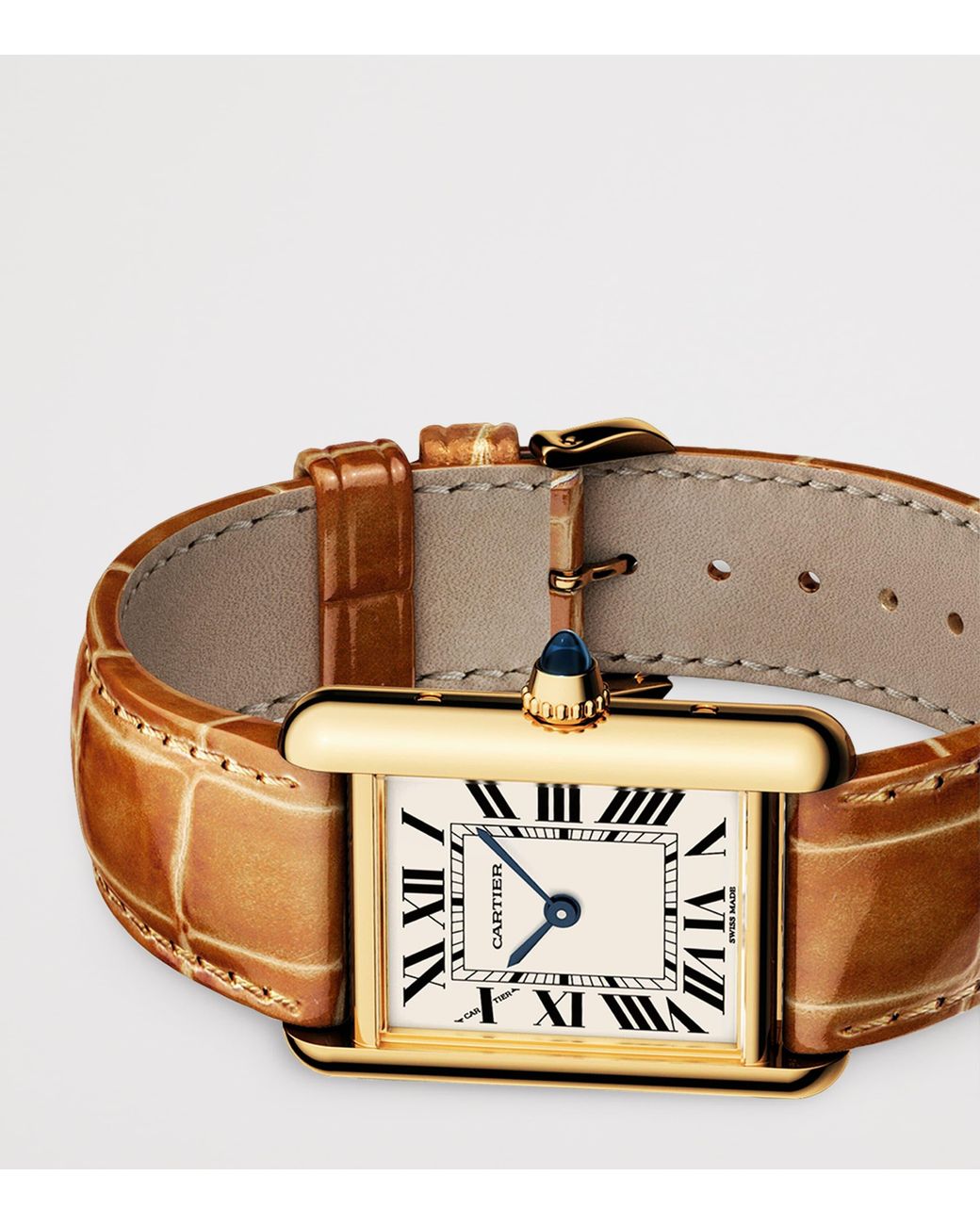 Cartier White Small Tank Louis Watch