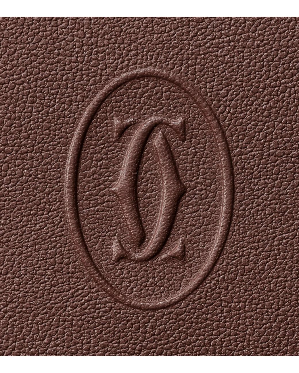 Cartier Brown Leather Must De Card Holder for men