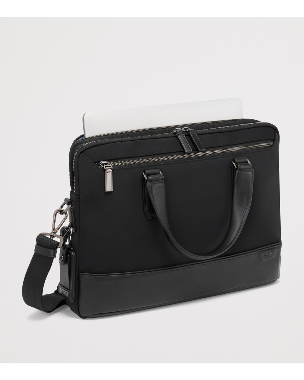 Tumi Black Harrison Briefcase for men