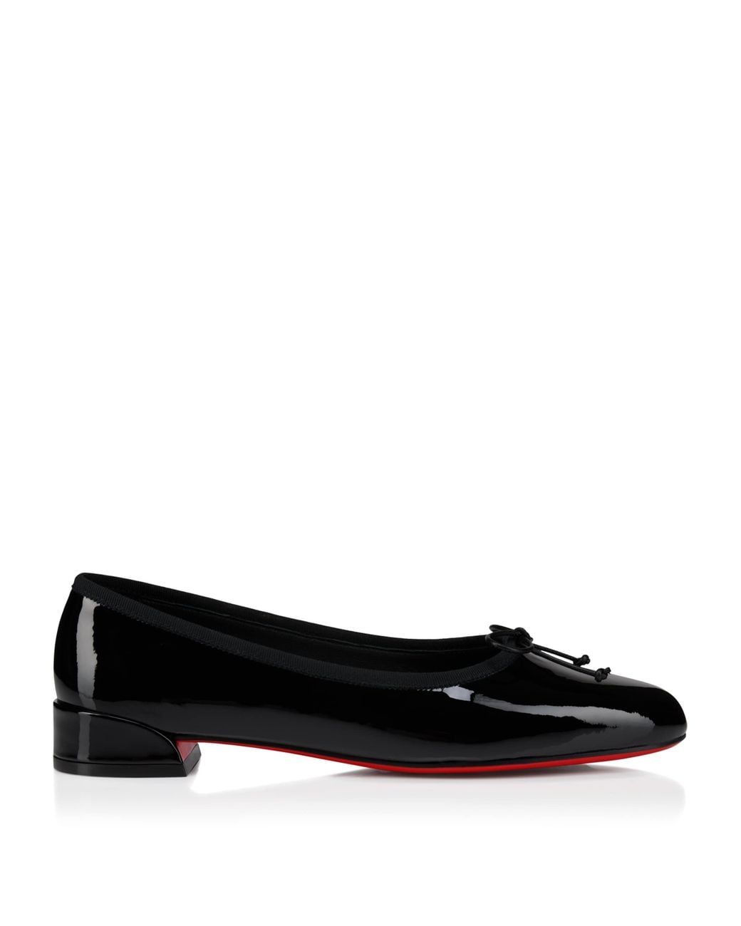 Christian Louboutin Black Sweetie Jane Patent Ballet Flats