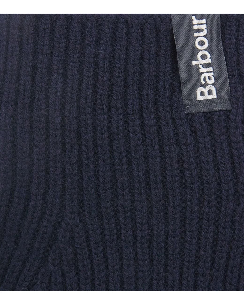 Barbour Blue Wool-Cashmere Danforth Gloves for men